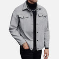 Casual Tailored Fit Jacket-jackets > casual jackets-Laventaire-Light Gray-S-Laventaire