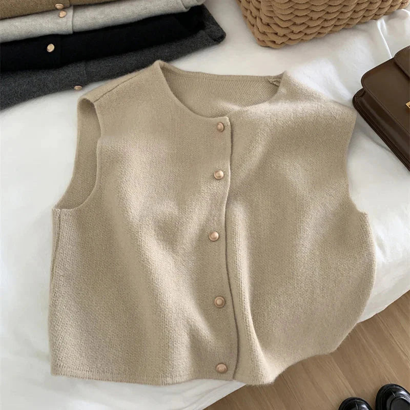 Casual Tailored Gilet Vest-vest > tailored gilet vest-Laventaire-Laventaire