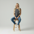 Casual Tailored Gilet Vest-vest > tailored gilet vest-Laventaire-Dark Gray-S-Laventaire