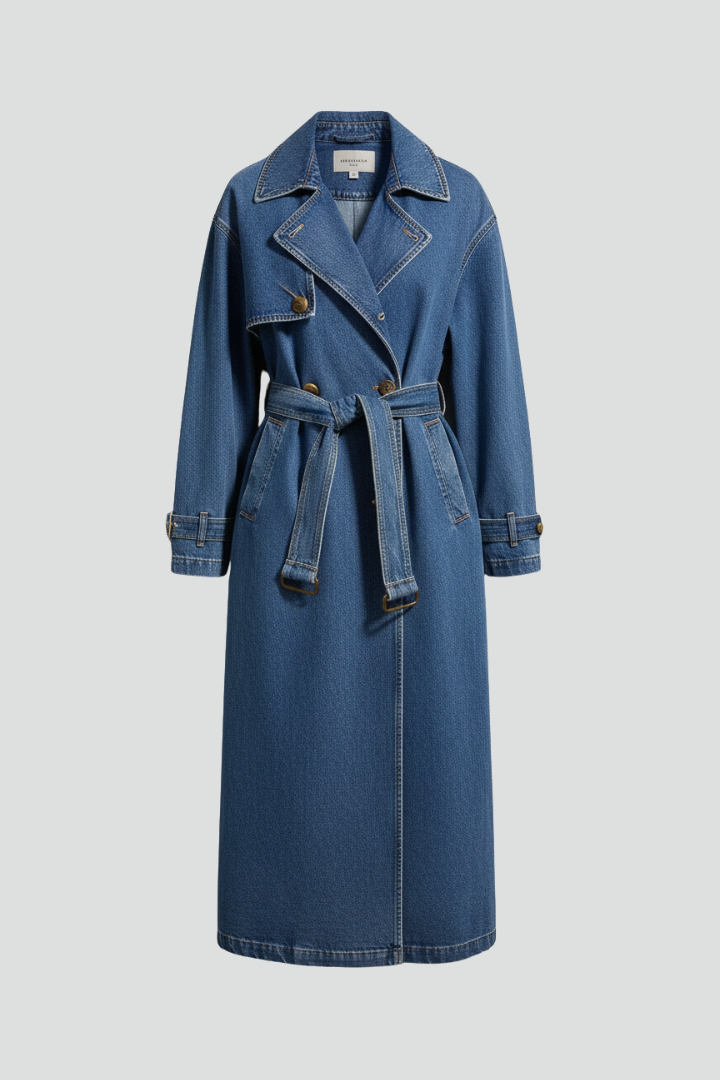 Casual Trench Coat-outerwear > trench coat-Laventaire-Laventaire