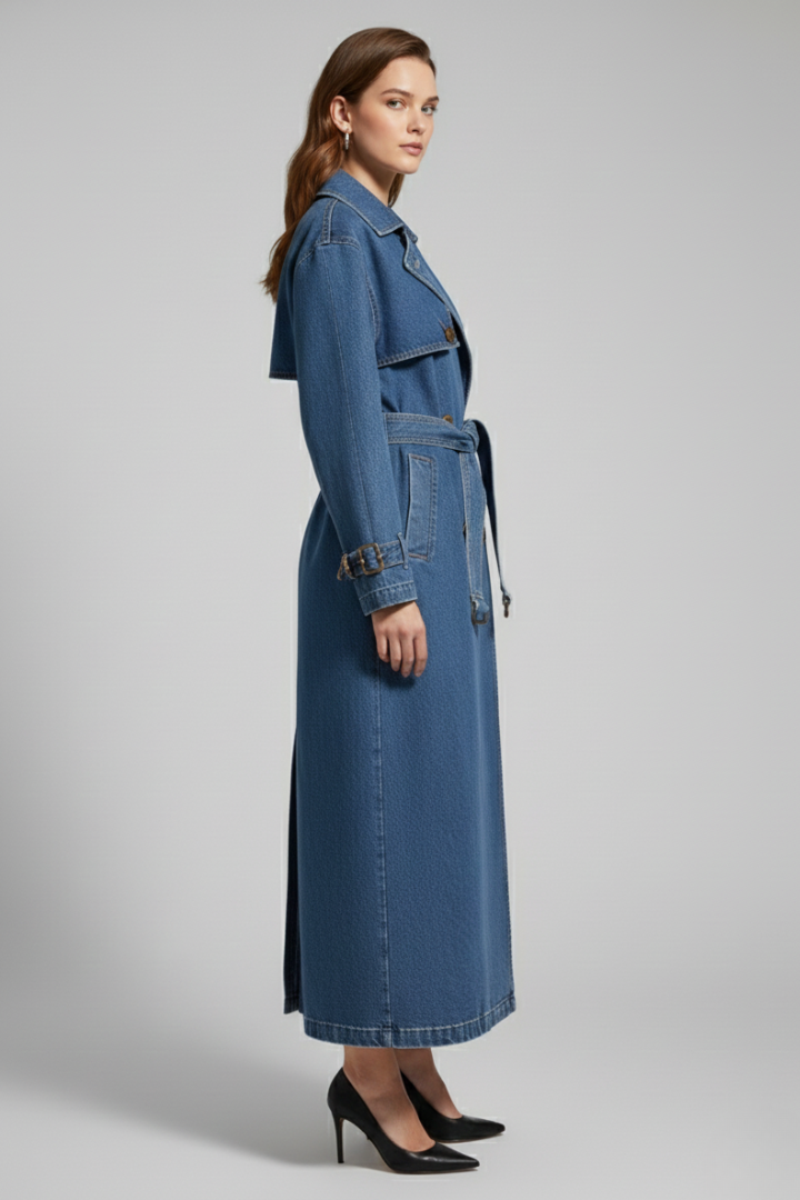 Casual Trench Coat-outerwear > trench coat-Laventaire-Laventaire