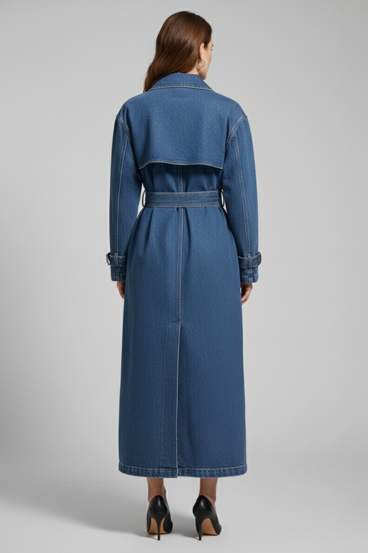 Casual Trench Coat-outerwear > trench coat-Laventaire-Laventaire