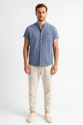 Casual Two-Piece Set-sets > two-piece set-Laventaire-Light Blue-S-Laventaire