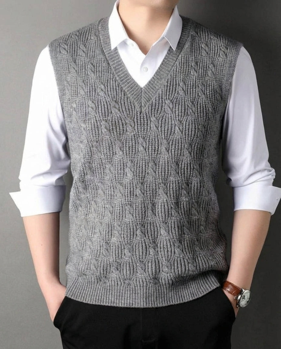 Casual V-Neck Vest-tops > vests-Laventaire-Laventaire