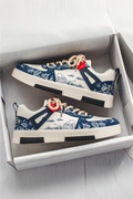 Casual Wave Pattern Sneakers-footwear > sneakers-Laventaire-Laventaire