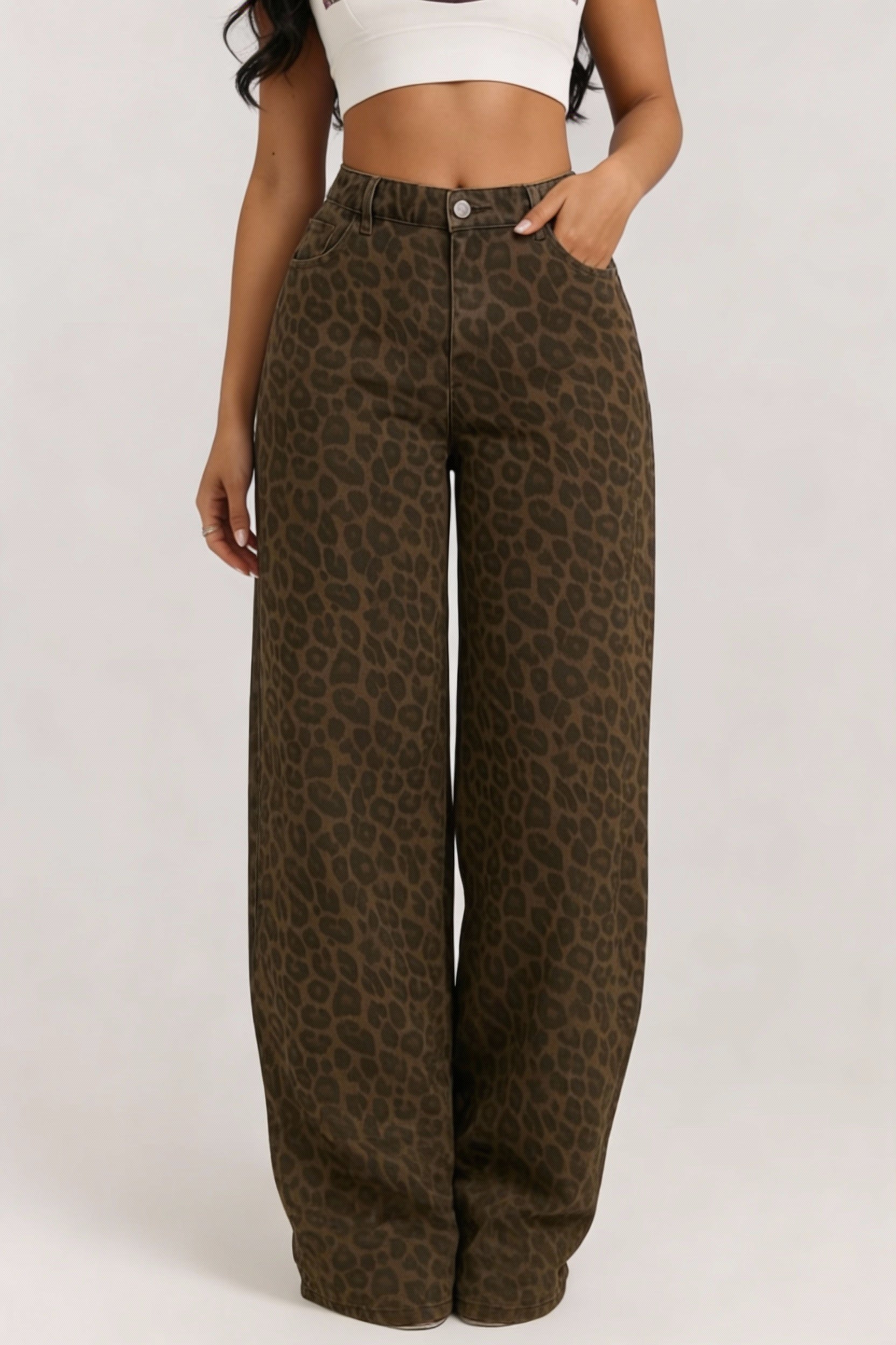 Casual Wide Leg Pants-trousers > casual trousers-Laventaire-Laventaire