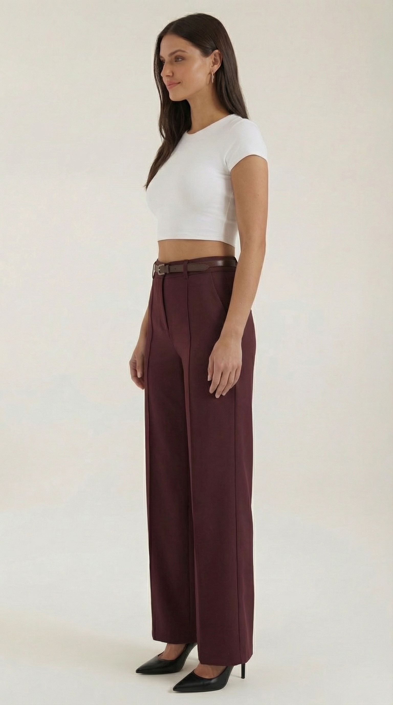 Casual Wide Leg Trousers-trousers > wide leg trousers-Laventaire-Laventaire