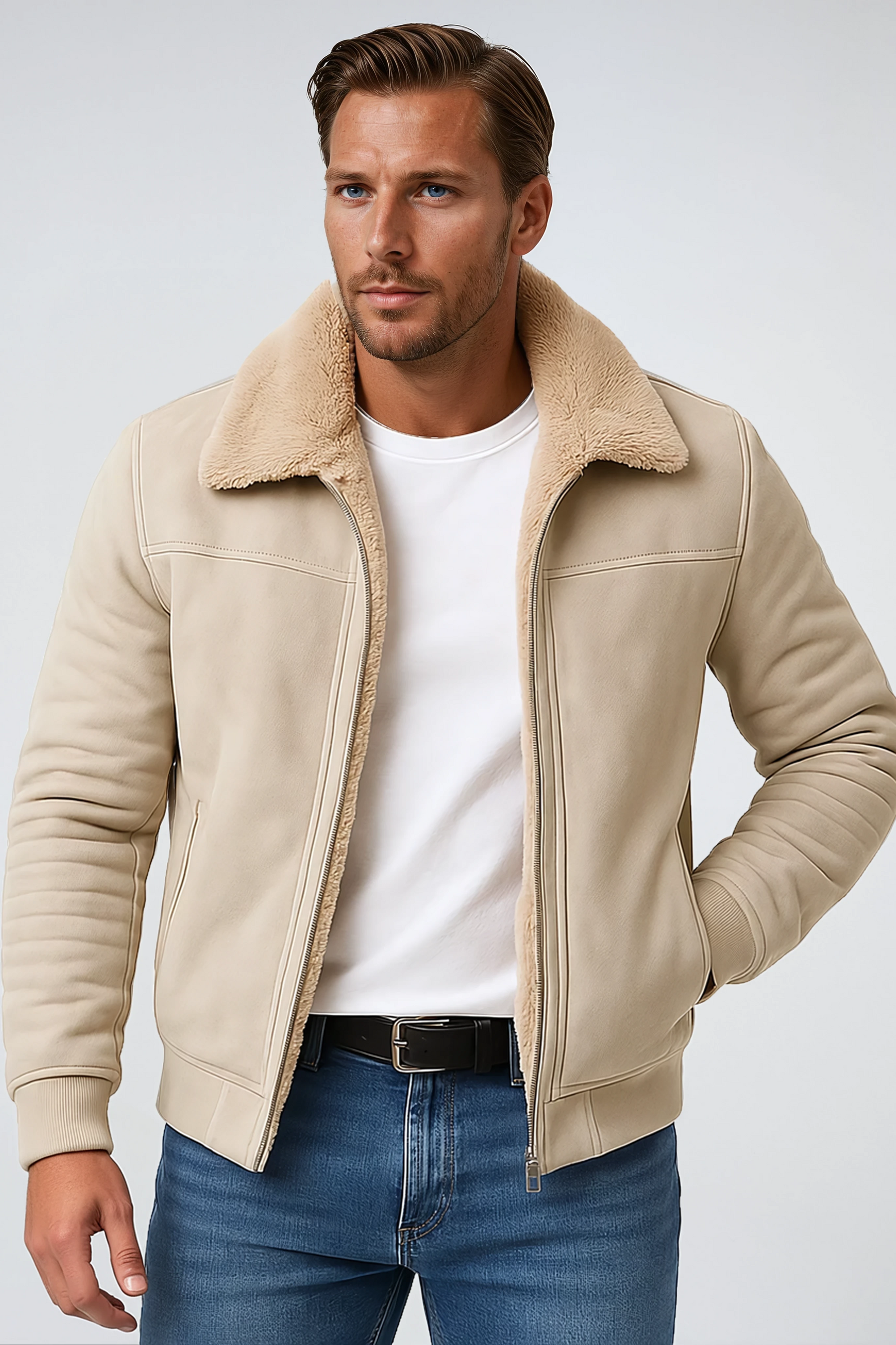 Casual Winter Jacket-outerwear > jackets > winter jackets-Laventaire-Laventaire