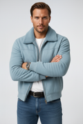 Casual Winter Jacket-outerwear > jackets > winter jackets-Laventaire-Light Blue-M-Laventaire