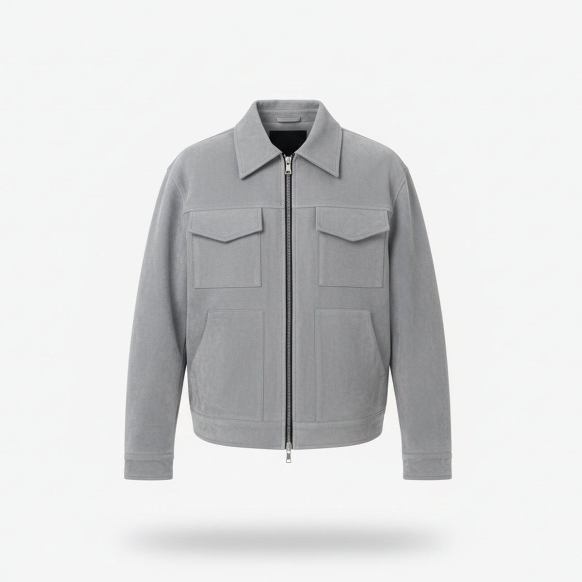 Casual Zip Front Jacket-jackets > casual jackets-Laventaire-Laventaire