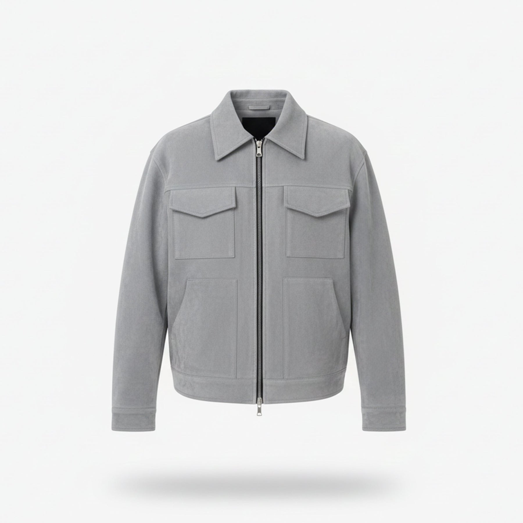 Casual Zip Front Jacket-jackets > casual jackets-Laventaire-Laventaire