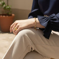 Chain Bracelet With Stones-jewelry > bracelets > chain bracelet-Laventaire-Laventaire