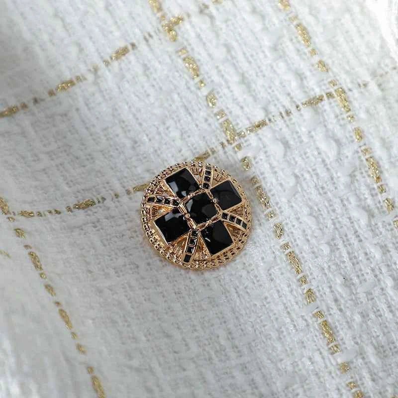 Checked Tailored Blazer-blazers > tailored blazer-Laventaire-Laventaire