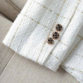 Checked Tailored Blazer-blazers > tailored blazer-Laventaire-Laventaire