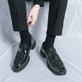 Checked Tassel Loafers-footwear > loafers-Laventaire-Laventaire