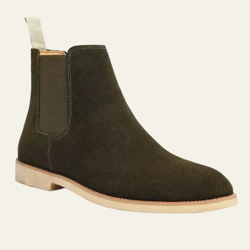 Chelsea Ankle Boots-footwear > ankle boots > Chelsea boots-Laventaire-Dark Green-38-Laventaire