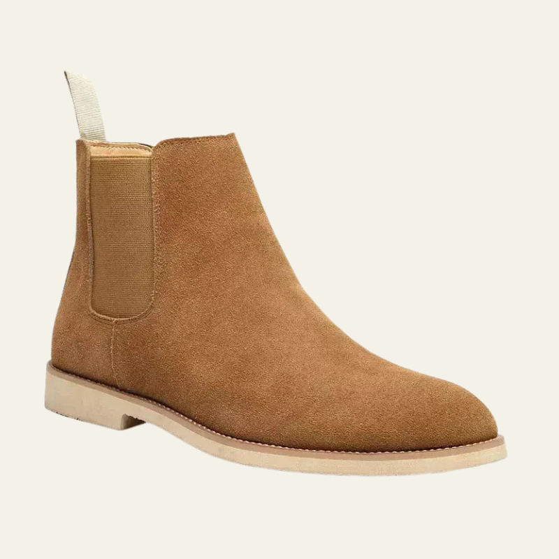 Chelsea Ankle Boots-footwear > ankle boots > Chelsea boots-Laventaire-Light Brown-38-Laventaire