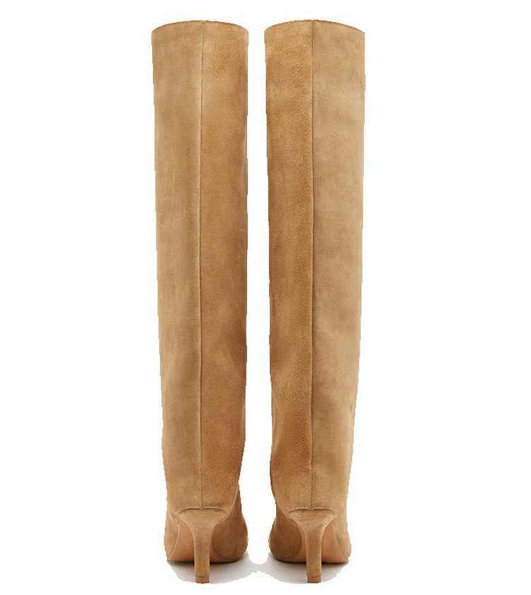 Chic High Knee Boots-footwear > boots > over the knee boots-Laventaire-Laventaire