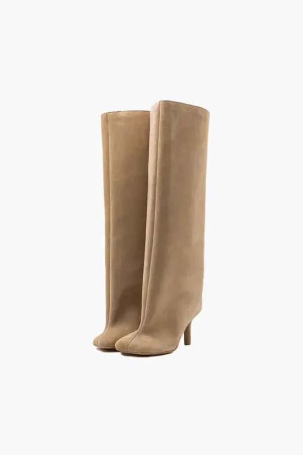 Chic High Knee Boots-footwear > boots > over the knee boots-Laventaire-Laventaire