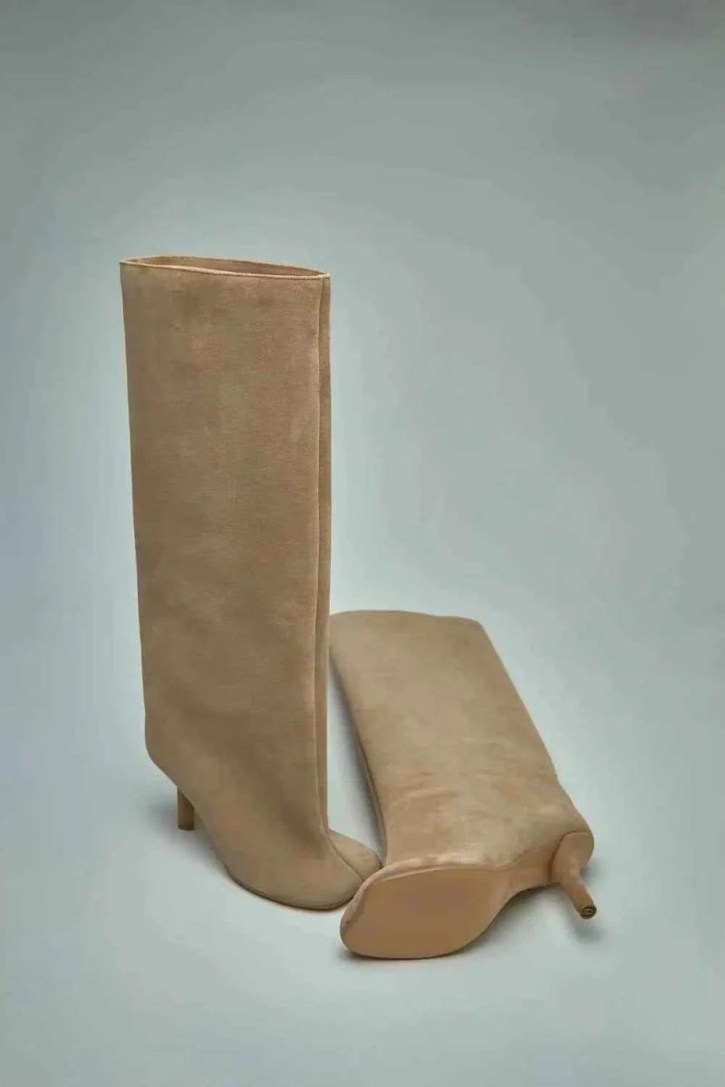 Chic High Knee Boots-footwear > boots > over the knee boots-Laventaire-Laventaire
