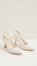Chic Pointed Toe Slingback Heels-footwear > heels > slingback heels-Laventaire-Laventaire