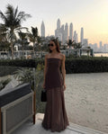 Chic Strapless Maxi Dress-dresses > maxi dress-Laventaire-Laventaire