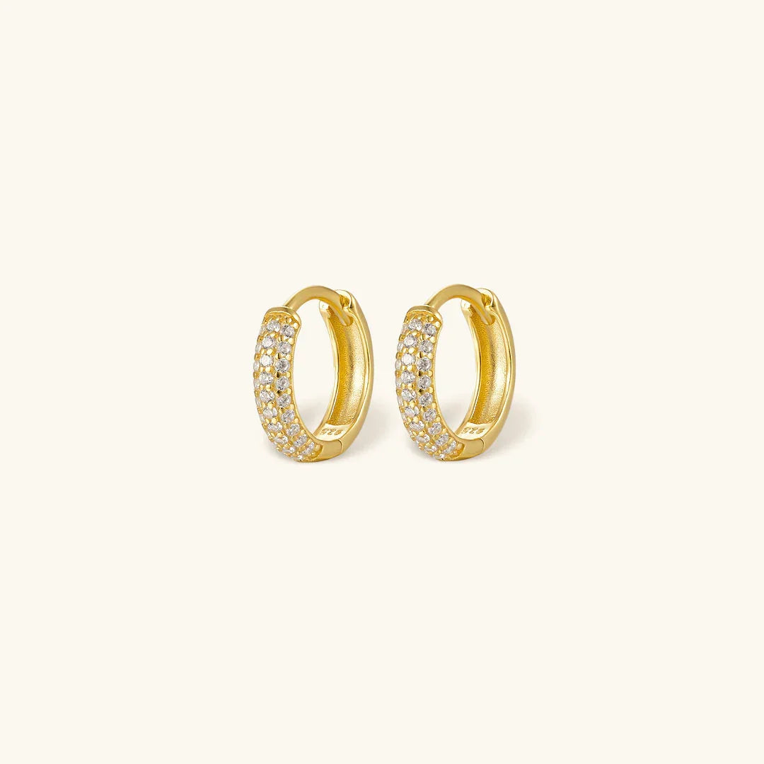 Chunky Huggie Earrings-jewelry > earrings > huggie earrings-Laventaire-Laventaire