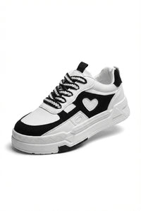 Chunky Platform Casual Sneakers-footwear > sneakers > chunky sneakers-Laventaire-White-35-Laventaire