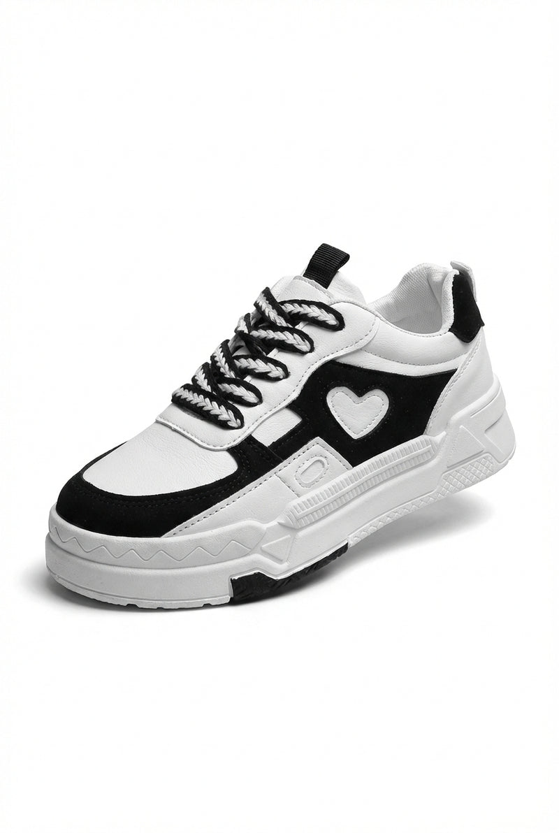 Chunky Platform Casual Sneakers-footwear > sneakers > chunky sneakers-Laventaire-White-35-Laventaire
