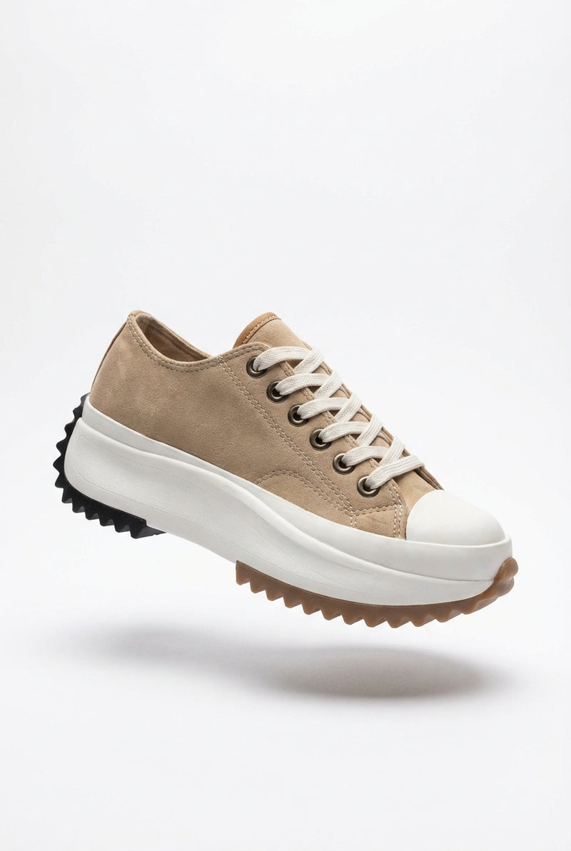 Chunky Platform Sneakers-footwear > sneakers > platform sneakers-Laventaire-Light Brown-35-Laventaire