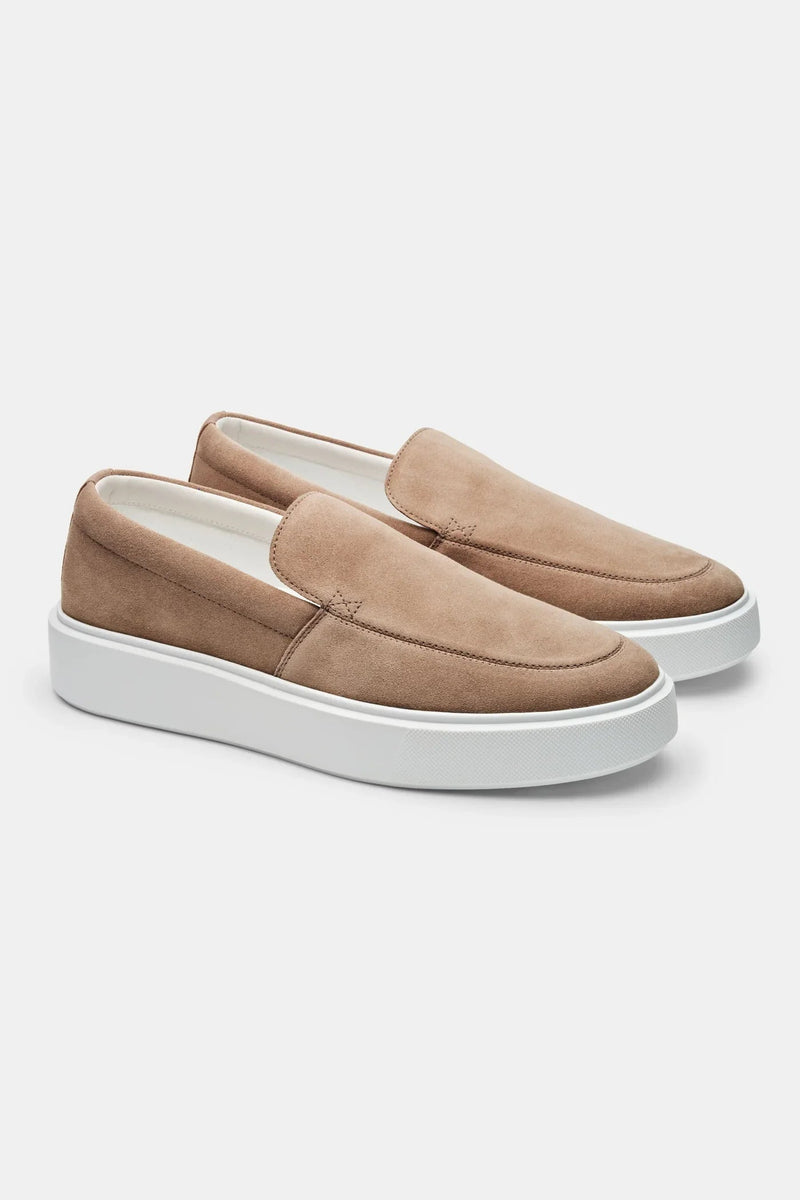 Classic Beige Loafers-footwear > loafers-Laventaire-Laventaire