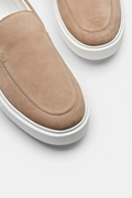Classic Beige Loafers-footwear > loafers-Laventaire-Laventaire