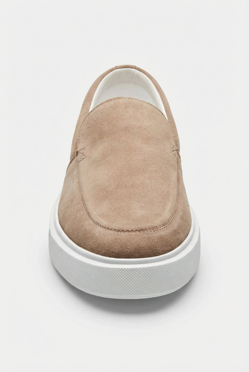 Classic Beige Loafers-footwear > loafers-Laventaire-Laventaire