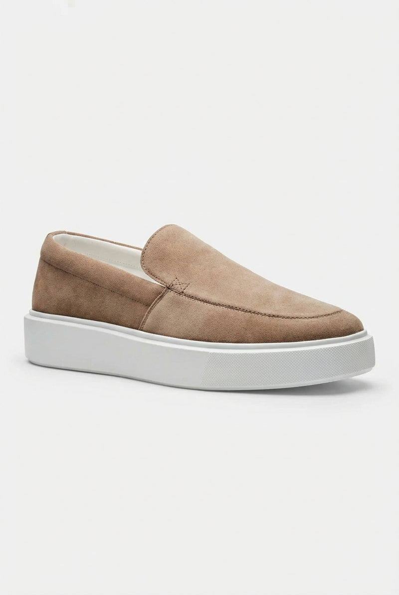 Classic Beige Loafers-footwear > loafers-Laventaire-Beige-40-Laventaire