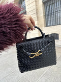 Classic Braided Handbag-handbags > braided handbag-Laventaire-Laventaire