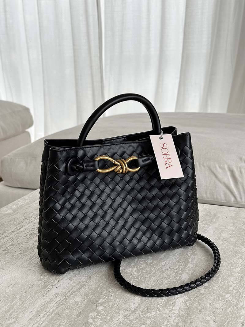 Classic Braided Handbag-handbags > braided handbag-Laventaire-Laventaire