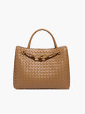Classic Braided Handbag-handbags > braided handbag-Laventaire-Khaki-One Size-Laventaire