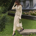 Classic Cream Midi Dress-dresses > midi dress-Laventaire-Laventaire