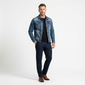 Classic Fit Denim Jacket-jackets > denim jackets-Laventaire-Laventaire