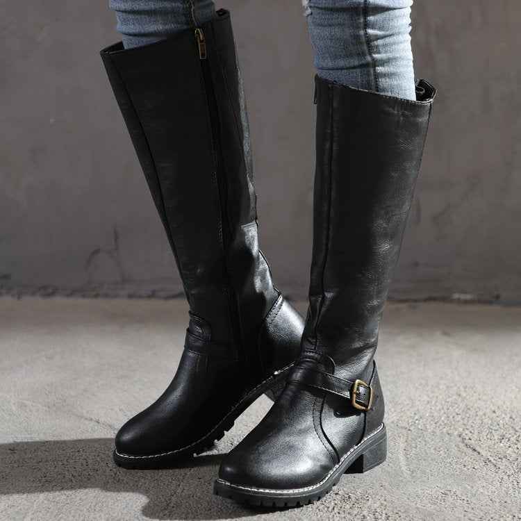 Classic Knee High Boots-footwear > boots > knee-high boots-Laventaire-Laventaire
