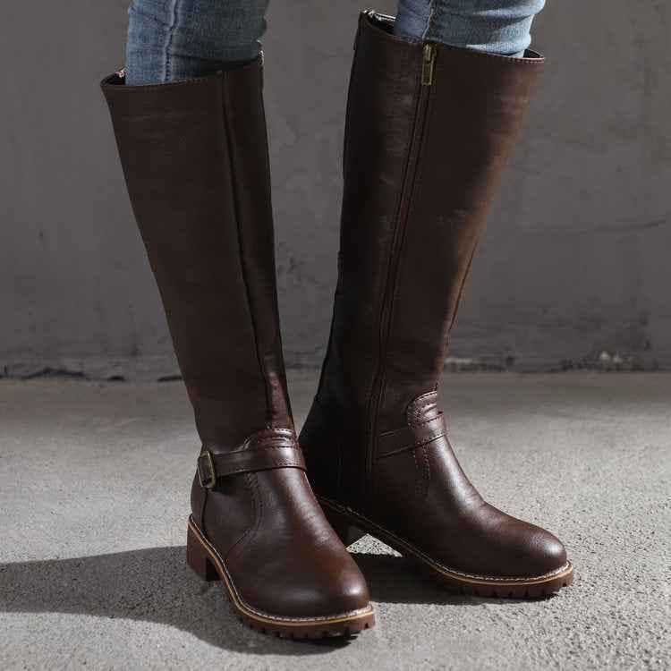 Classic Knee High Boots-footwear > boots > knee-high boots-Laventaire-Laventaire