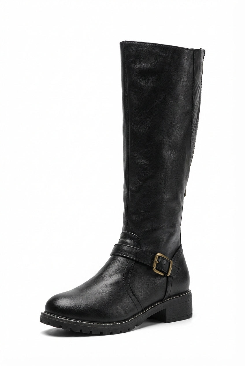 Classic Knee High Boots-footwear > boots > knee-high boots-Laventaire-Black-36-Laventaire