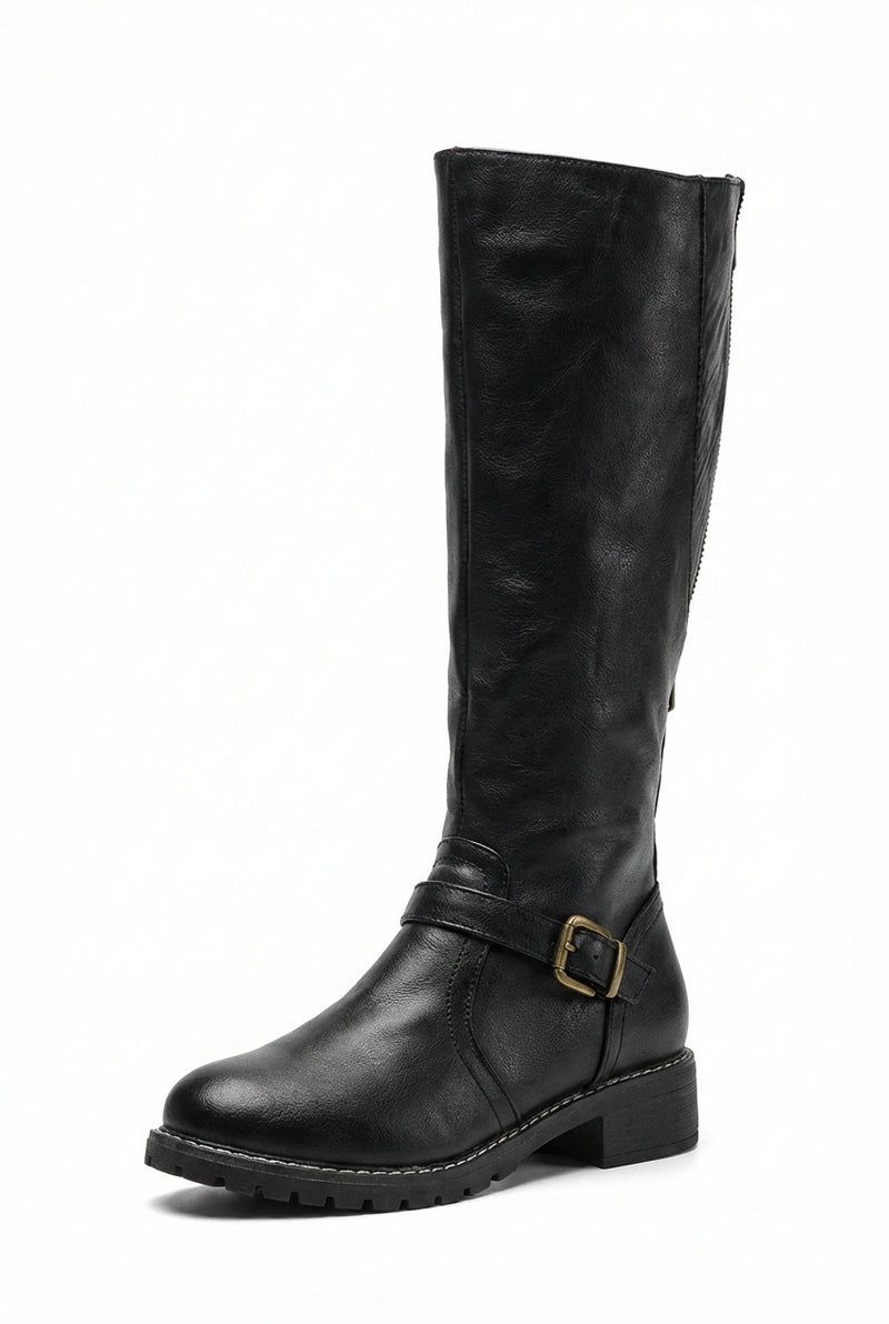 Classic Knee High Boots-footwear > boots > knee-high boots-Laventaire-Black-36-Laventaire