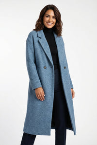 Classic Long Coat-coats > long coat-Laventaire-Blue-S-Laventaire