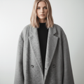 Classic Long Coat-coats > long coat-Laventaire-Gray-S-Laventaire