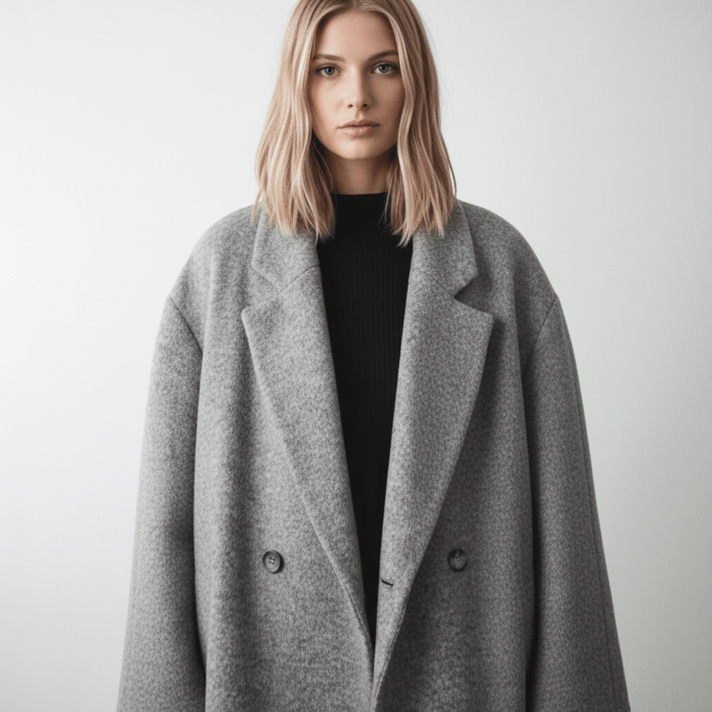 Classic Long Coat-coats > long coat-Laventaire-Gray-S-Laventaire