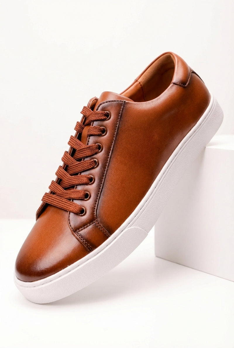 Classic Low Top Sneakers-footwear > sneakers > low top sneakers-Laventaire-Brown-38-Laventaire