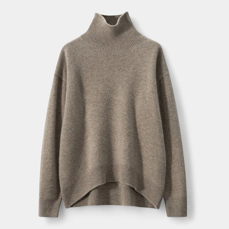 Classic Oversized Turtleneck Sweater-sweaters > turtleneck sweater-Laventaire-Laventaire