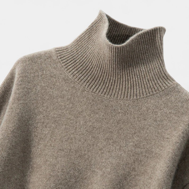 Classic Oversized Turtleneck Sweater-sweaters > turtleneck sweater-Laventaire-Laventaire