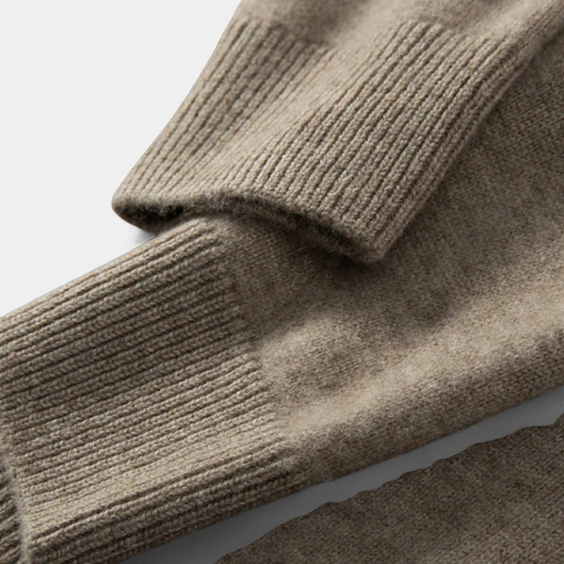 Classic Oversized Turtleneck Sweater-sweaters > turtleneck sweater-Laventaire-Laventaire